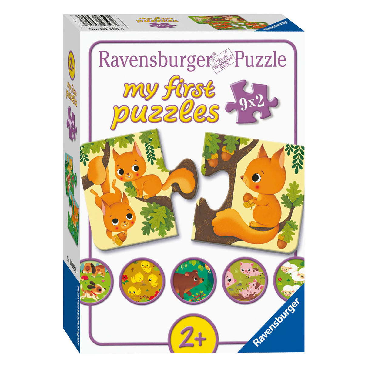 Zwierzęta Ravensburger i ich mała łamigłówka, 9x2st.