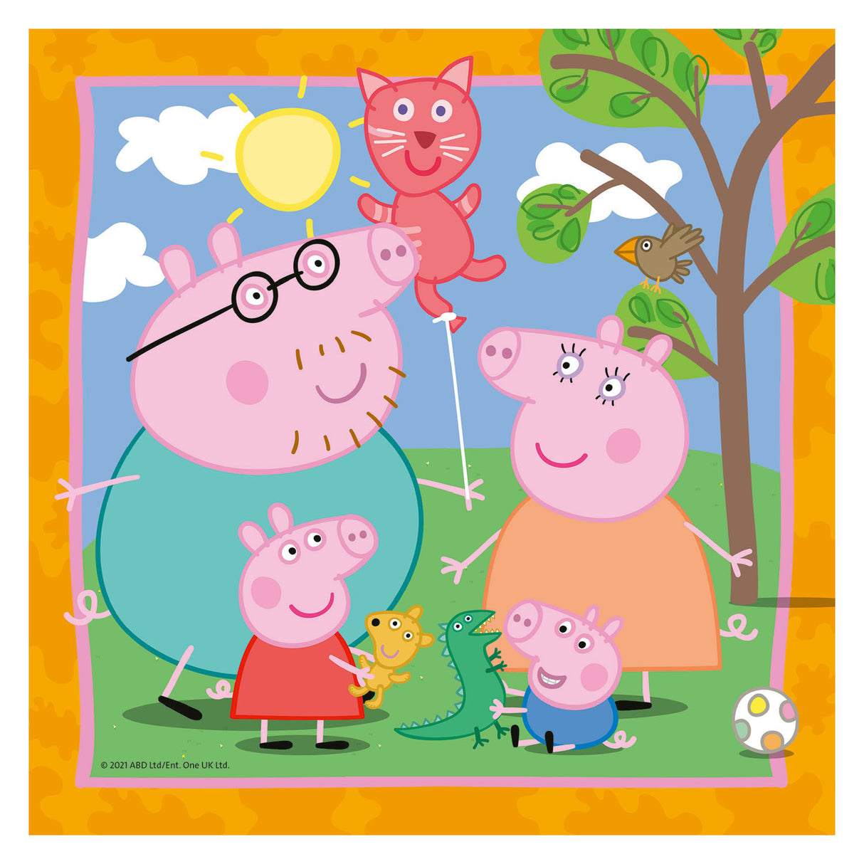 Famille Ravensburger et amis de Peppa Pig Leg Puzzle, 3x49st.