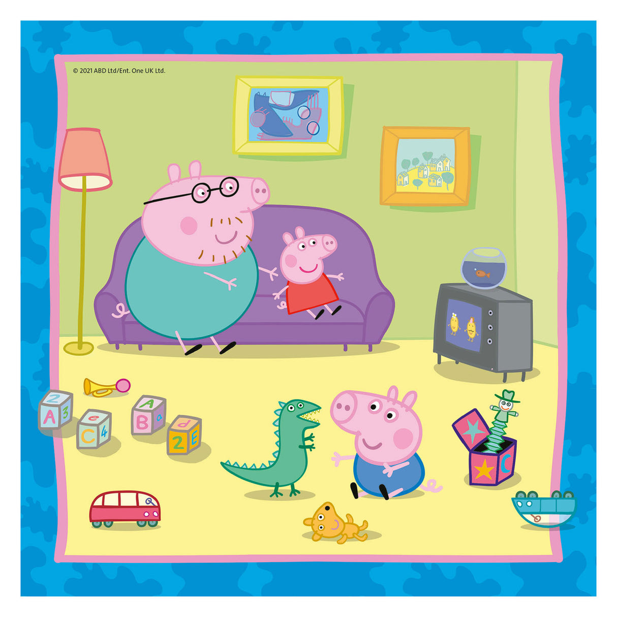 Famille Ravensburger et amis de Peppa Pig Leg Puzzle, 3x49st.