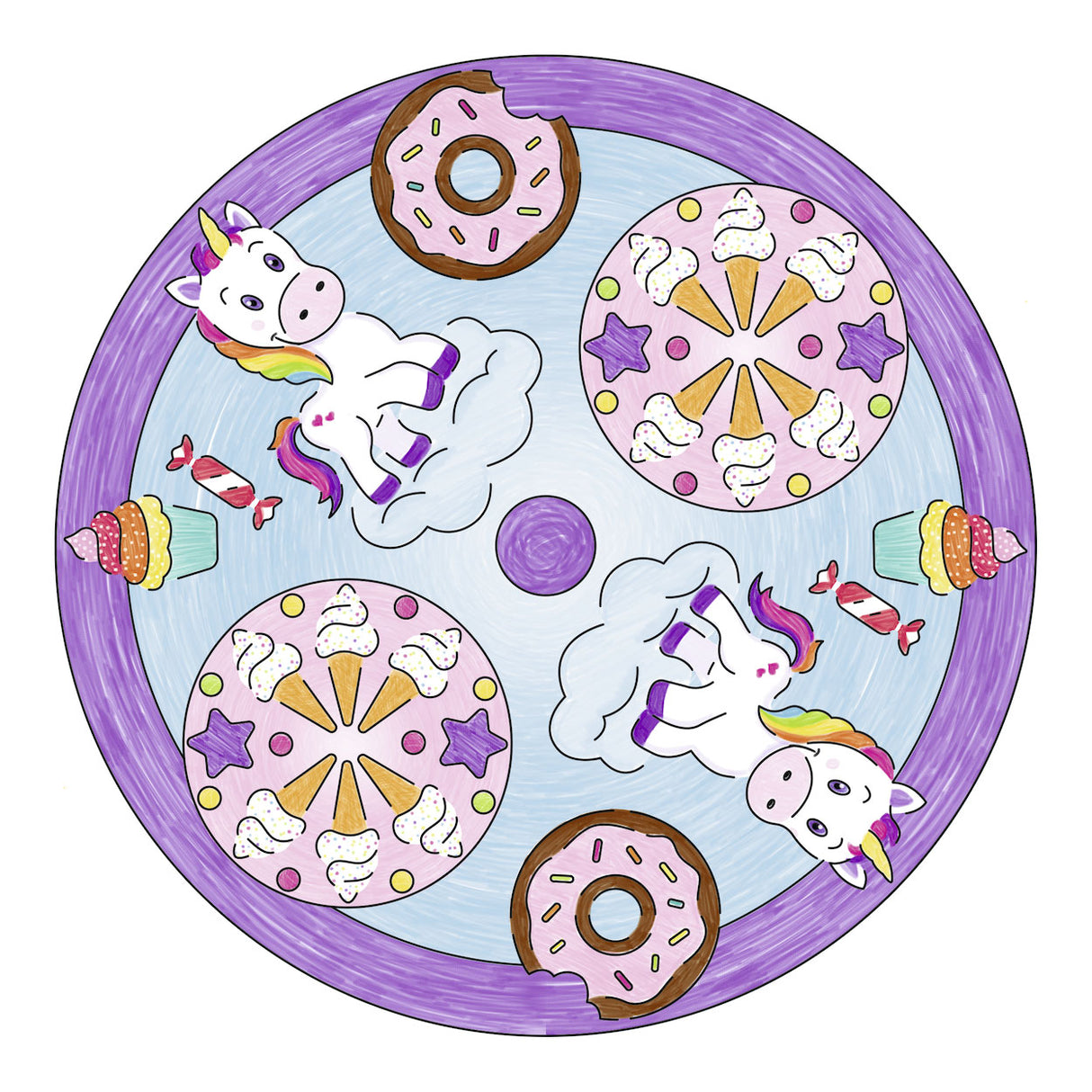 Mandala Designer 2in1 - Unicorno