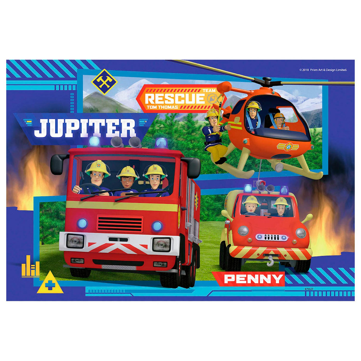 Ravensburger - Fireman Sam Puzzle - In action 2x24 pieces