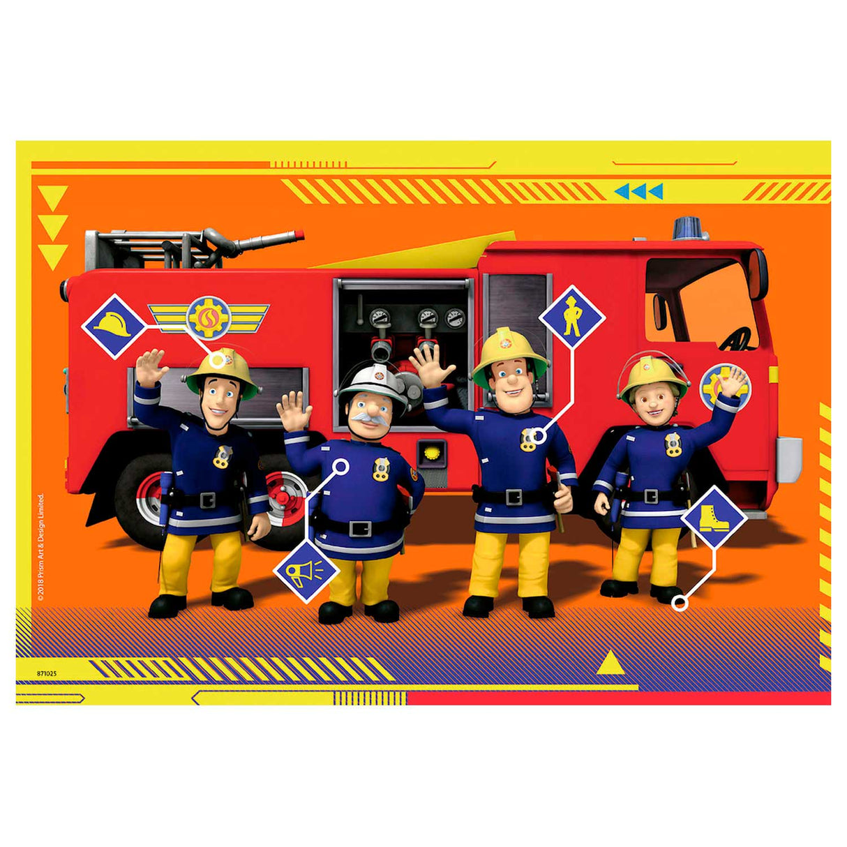 Ravensburger - Fireman Sam Puzzle - In action 2x24 pieces