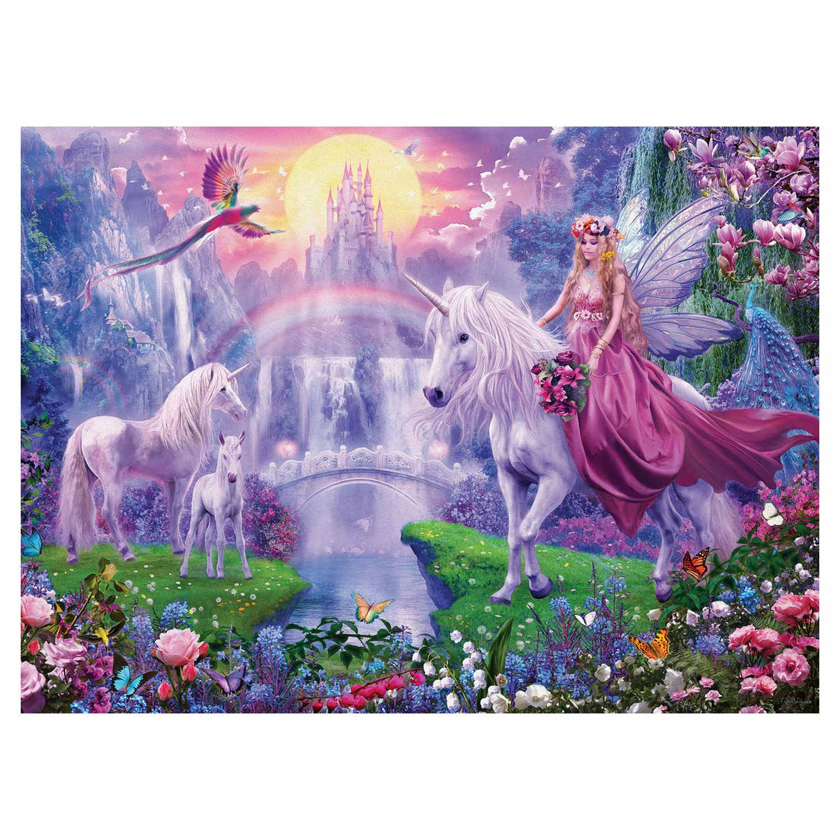 Ravensburger - Magical Unicorn Night 200 kusov XXL