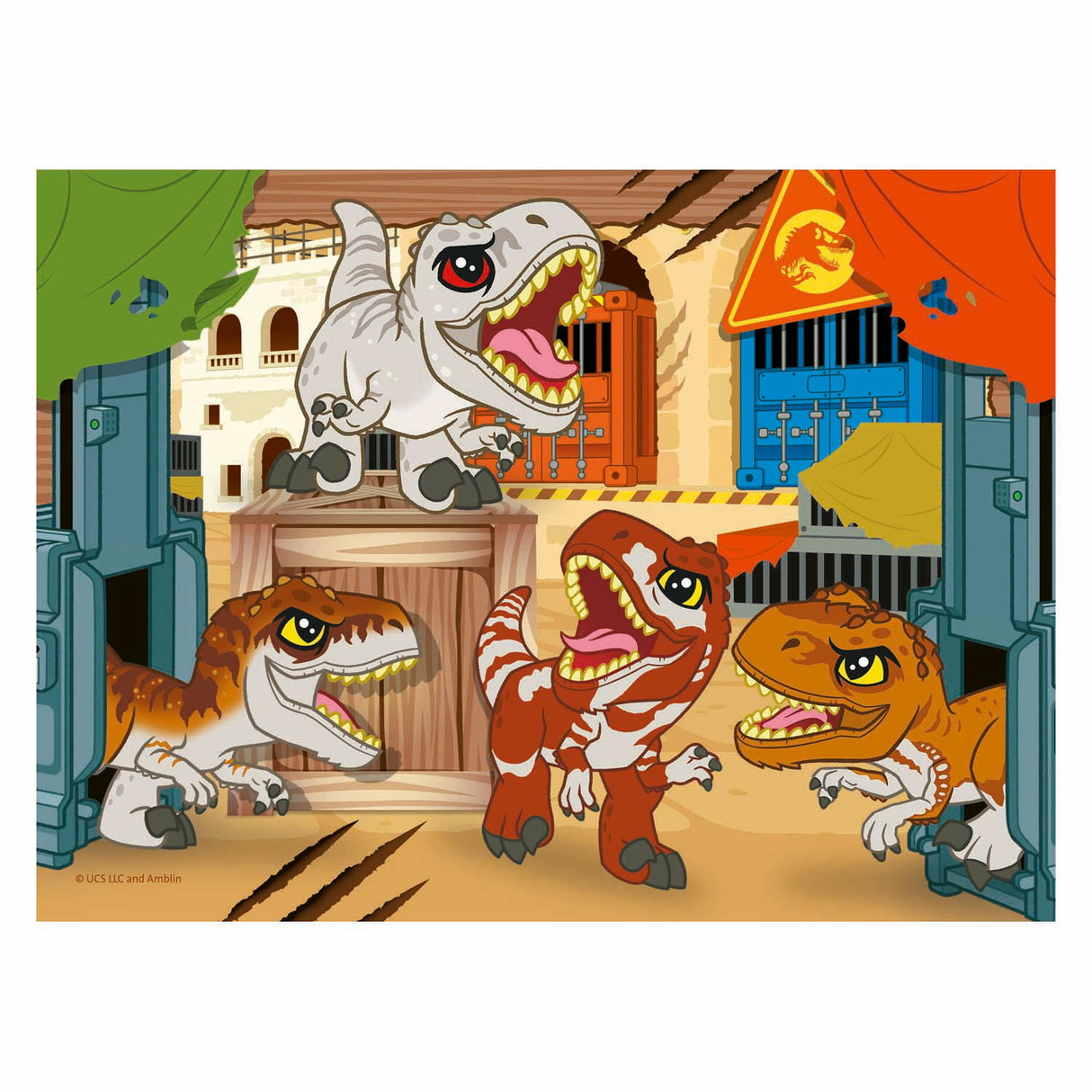 Ravensburger legpuzzel jurassic world explorers - 4 puzzels