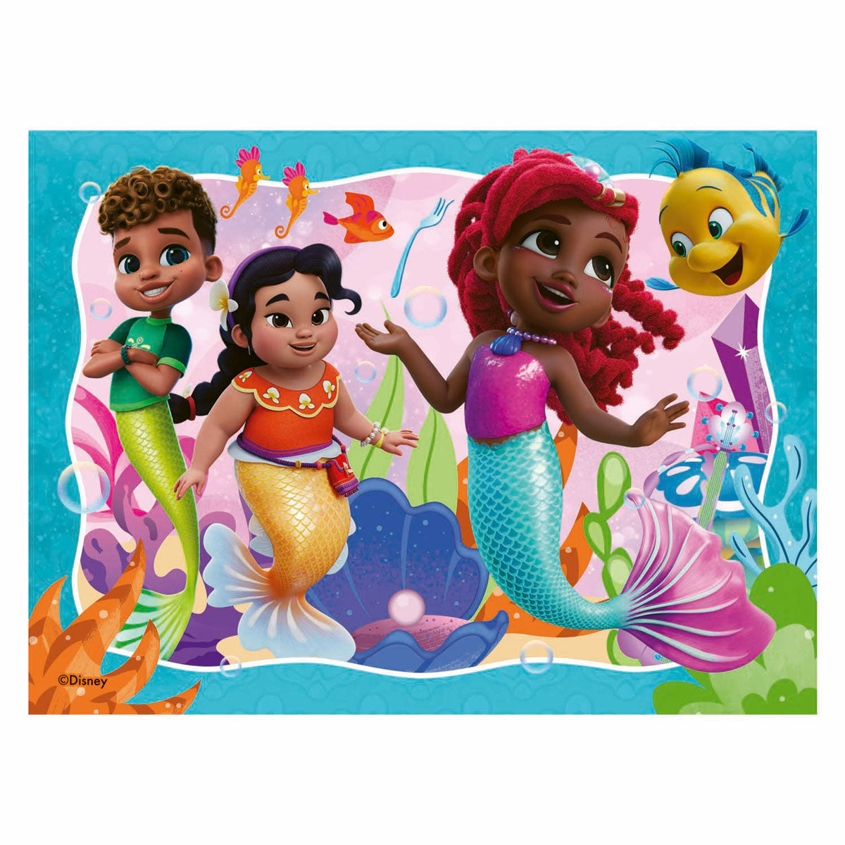 Quebra-cabeça Ravensburger disney junior ariel - 4 quebra-cabeças