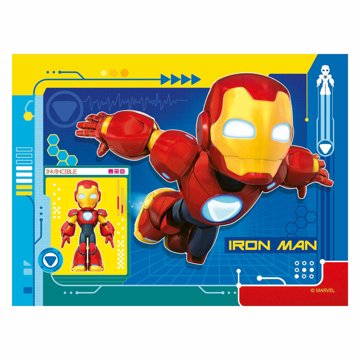 Skládačka Ravensburger iron man a jeho fantastickí přátelé - 4 hádanky
