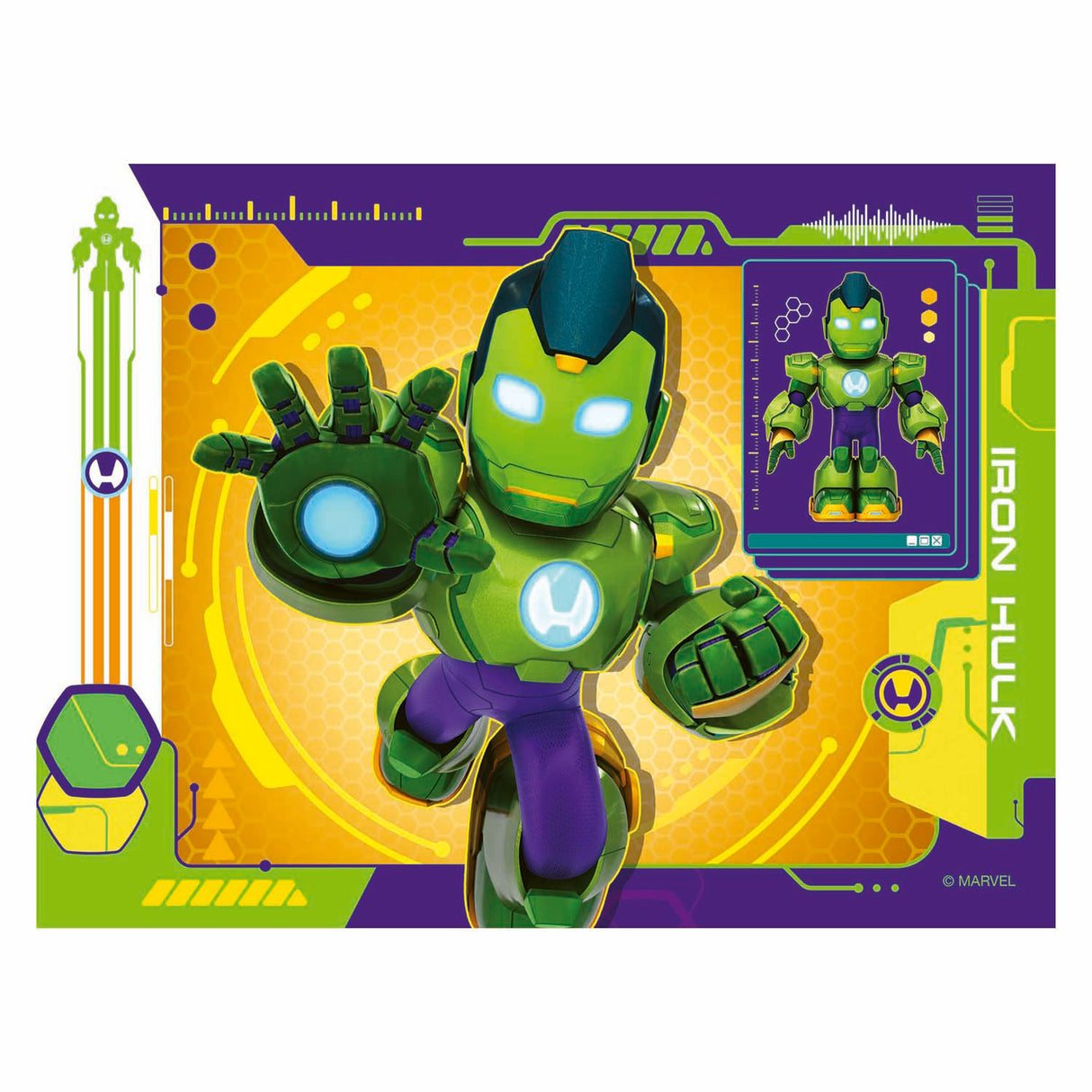 Skládačka Ravensburger iron man a jeho fantastickí přátelé - 4 hádanky