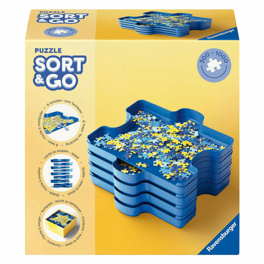 Ravensburger puzzle sort and go - puzzelsorteerder - 8st.