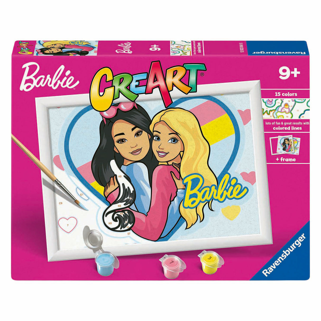 Ravensburger creart paint by numbers - barbie duo