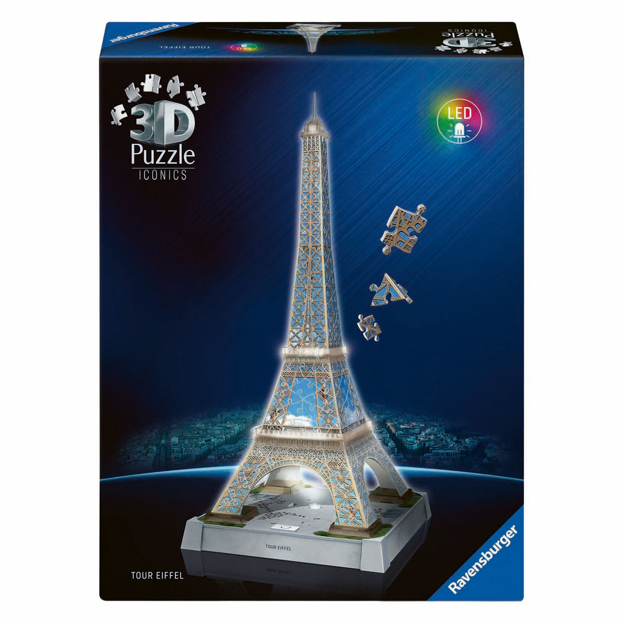 Ravensburger Iconic 3D Puzzle Eiffel Tower with Light