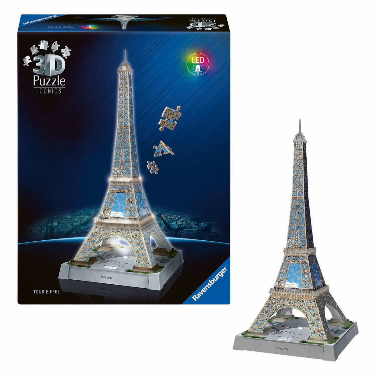 Ravensburger Iconic 3D Puzzle Eiffel Tower with Light