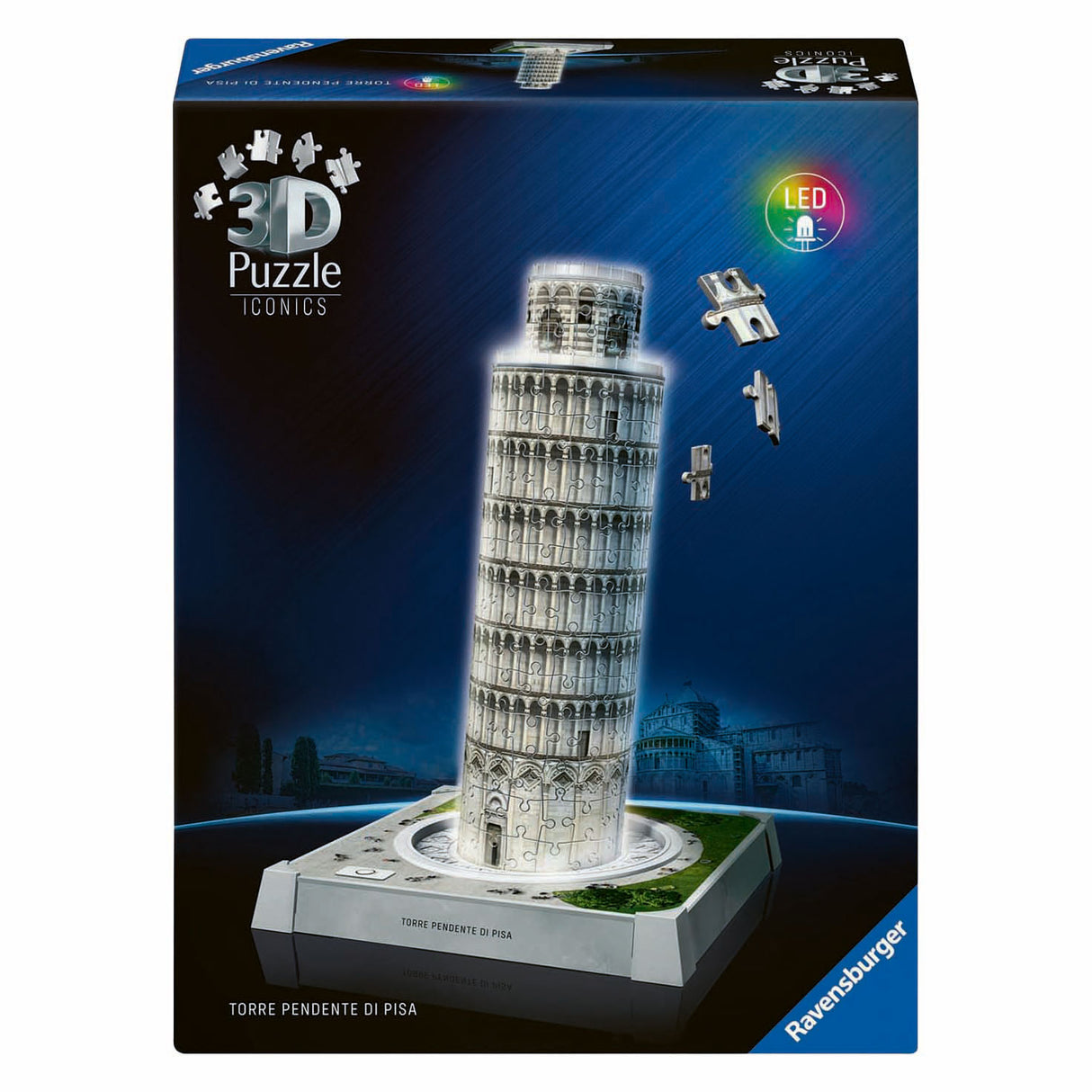 Ravensburger 3D pussel ikoniska Tower of Pisa - med ljus - 231st.
