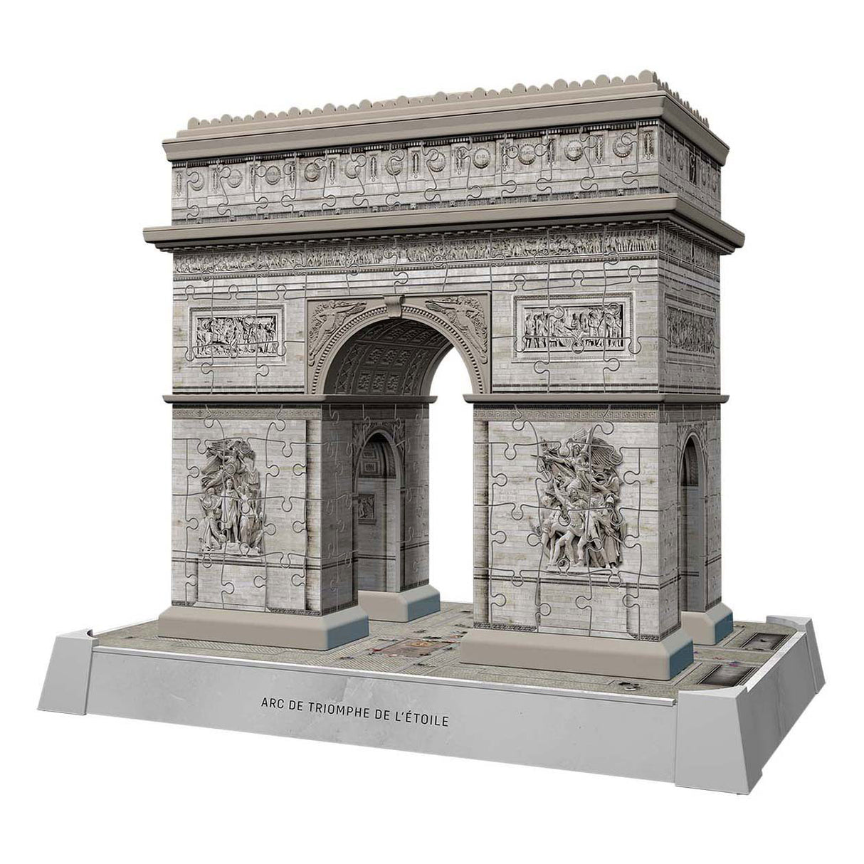 Ravensburger 3d puslespil iconics arc de triomphe paris - med lys - 255 stk.