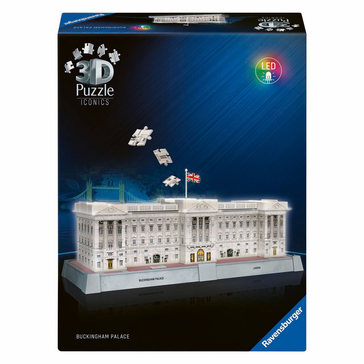 Ravensburger 3d puzzle iconics buckingham palace - with light - 260 pcs.