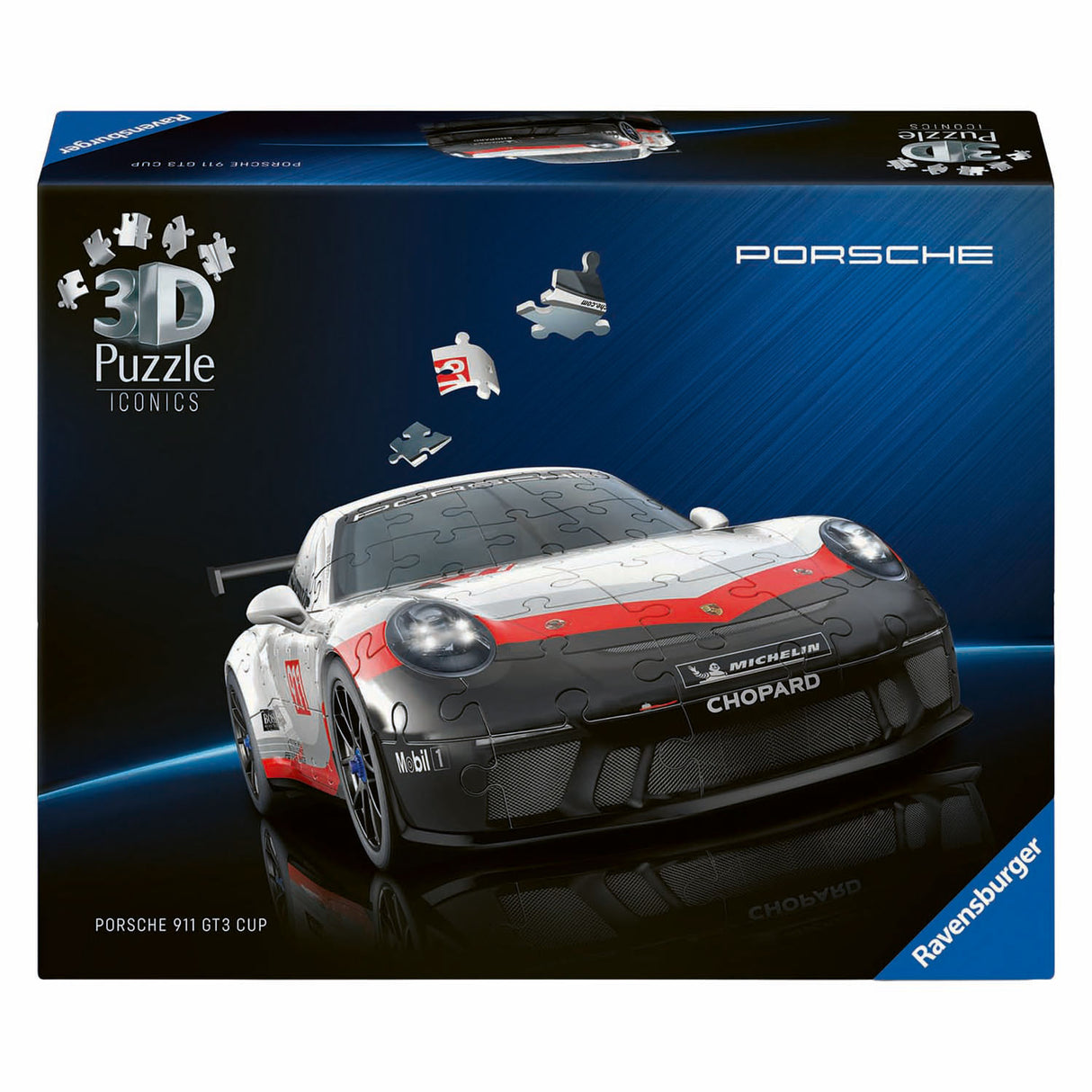 Ravensburger 3D pusselikoner Porsche 911 GT3 Cup - 154 st.