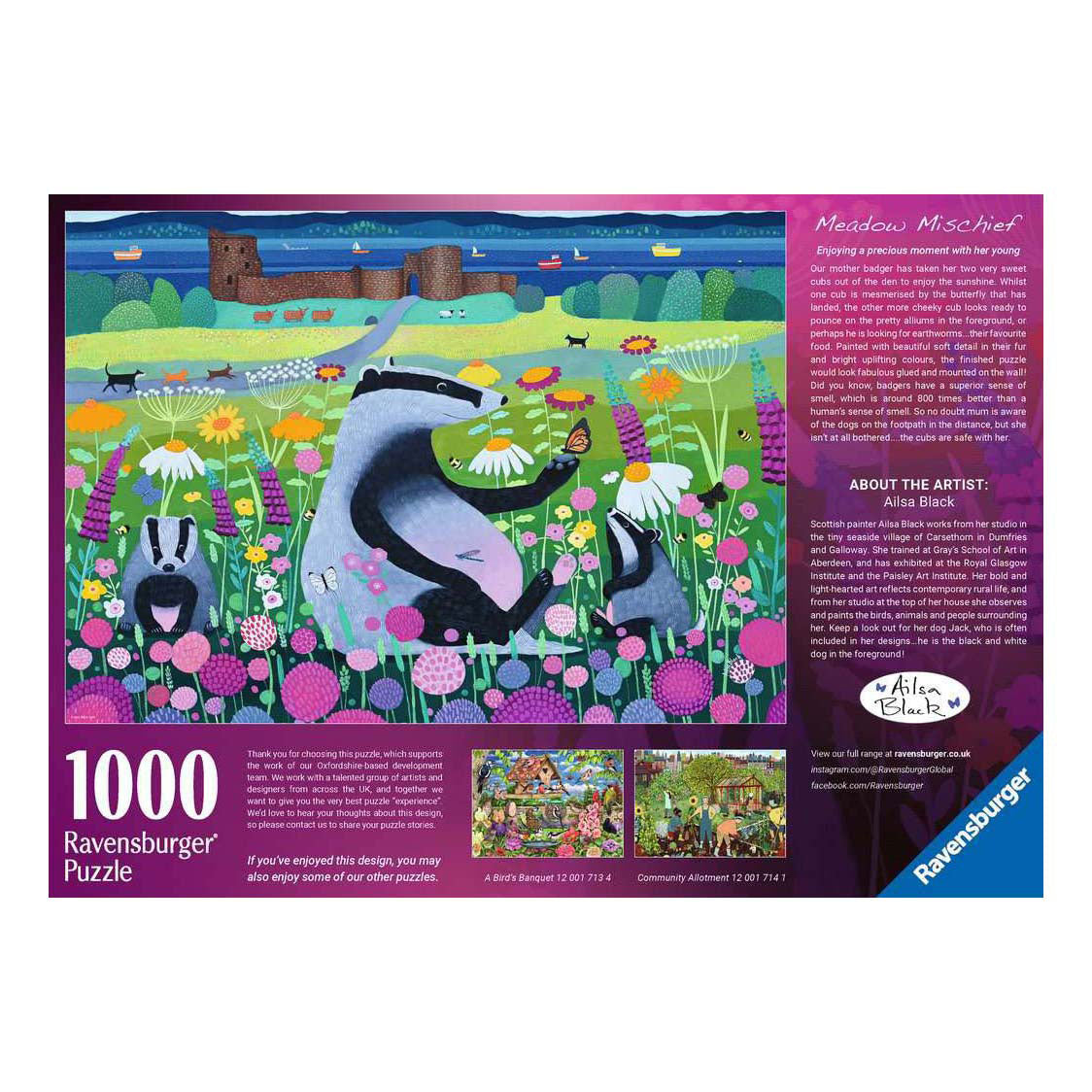 Ravensburger Jigsaw Puzzle - Meadow Mischief - 1000 pieces