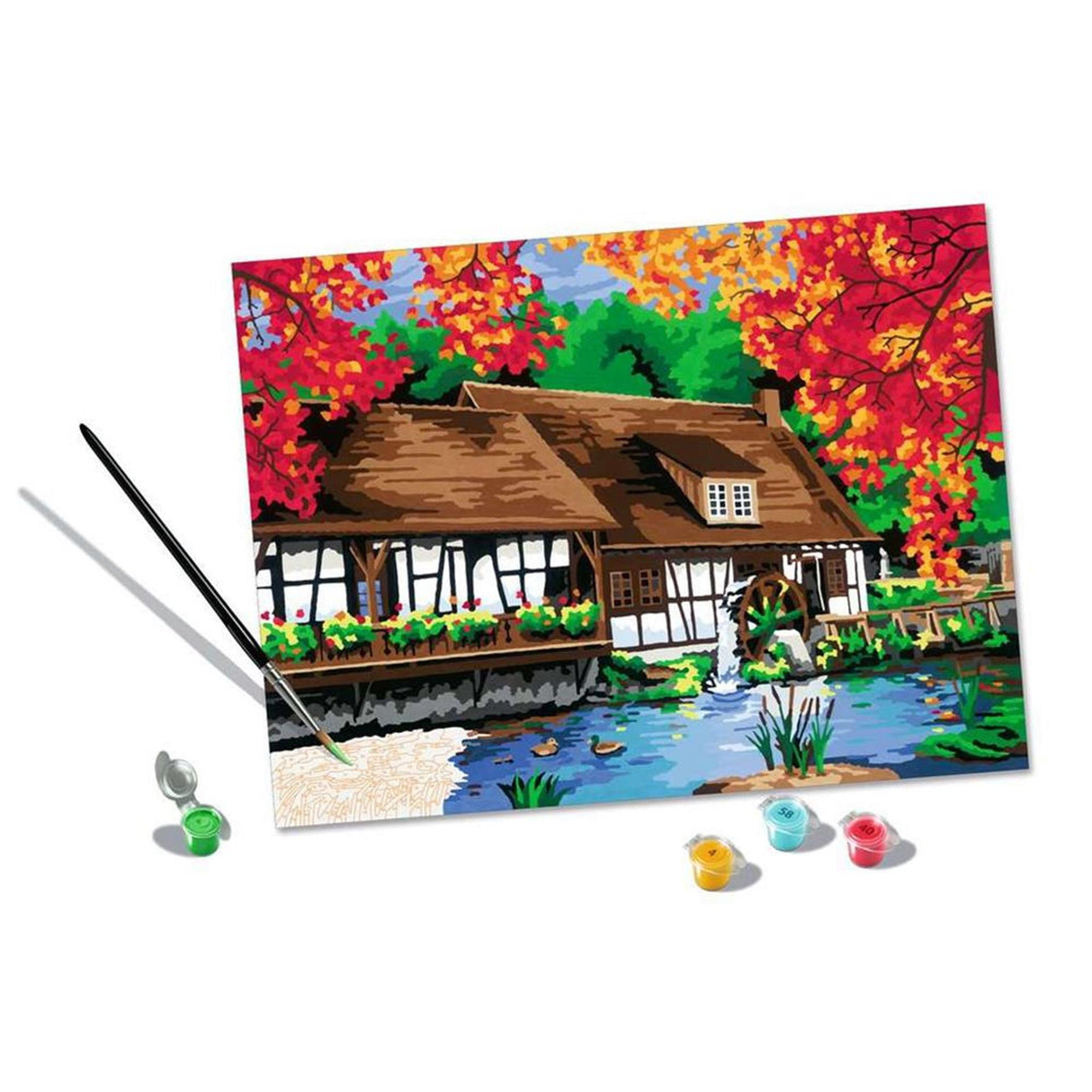 Ravensburger Crecer Malarning at Number - Molen in Blautopf