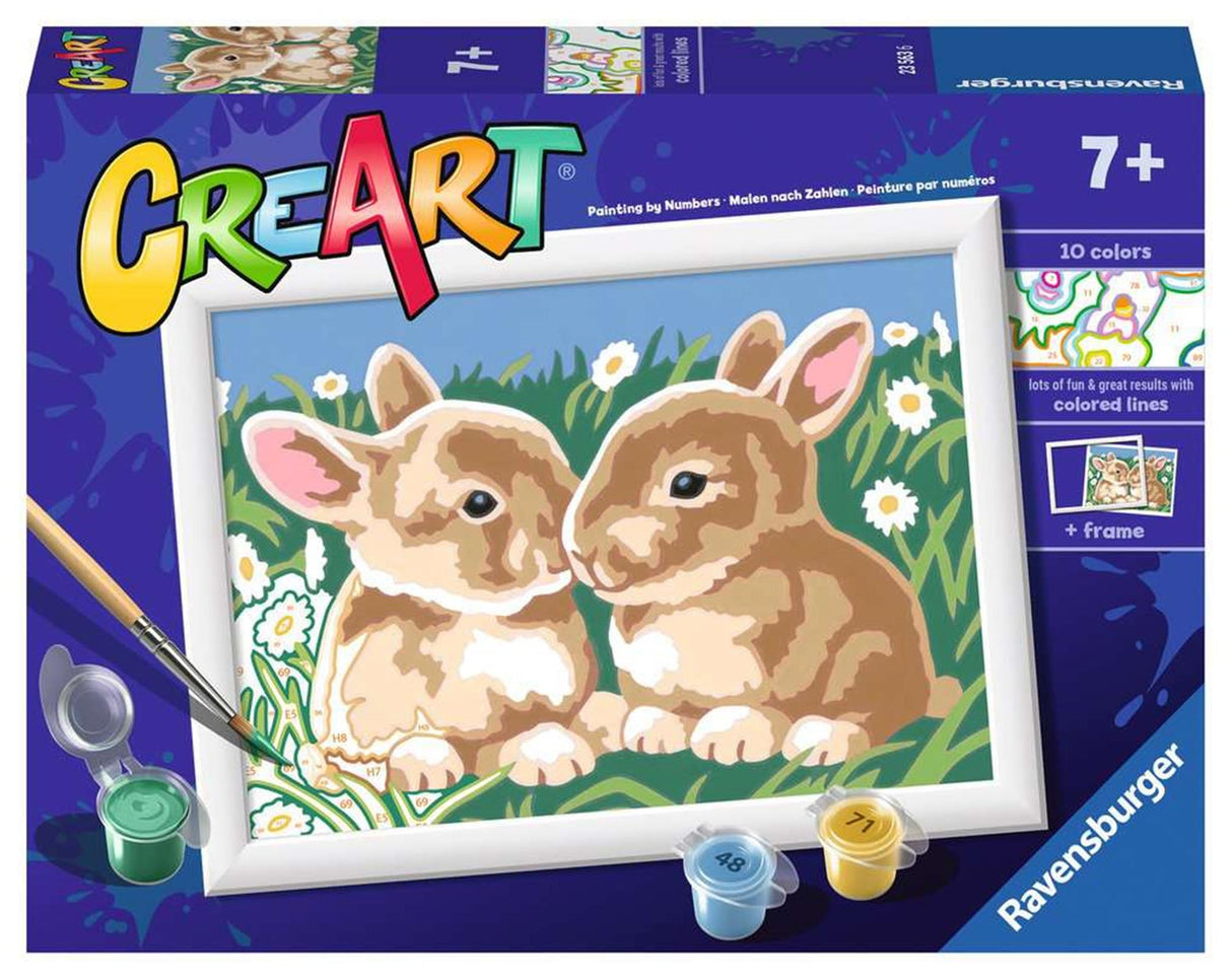 Ravensburger Creart Paint by Numbers - Fluffy Bunnies