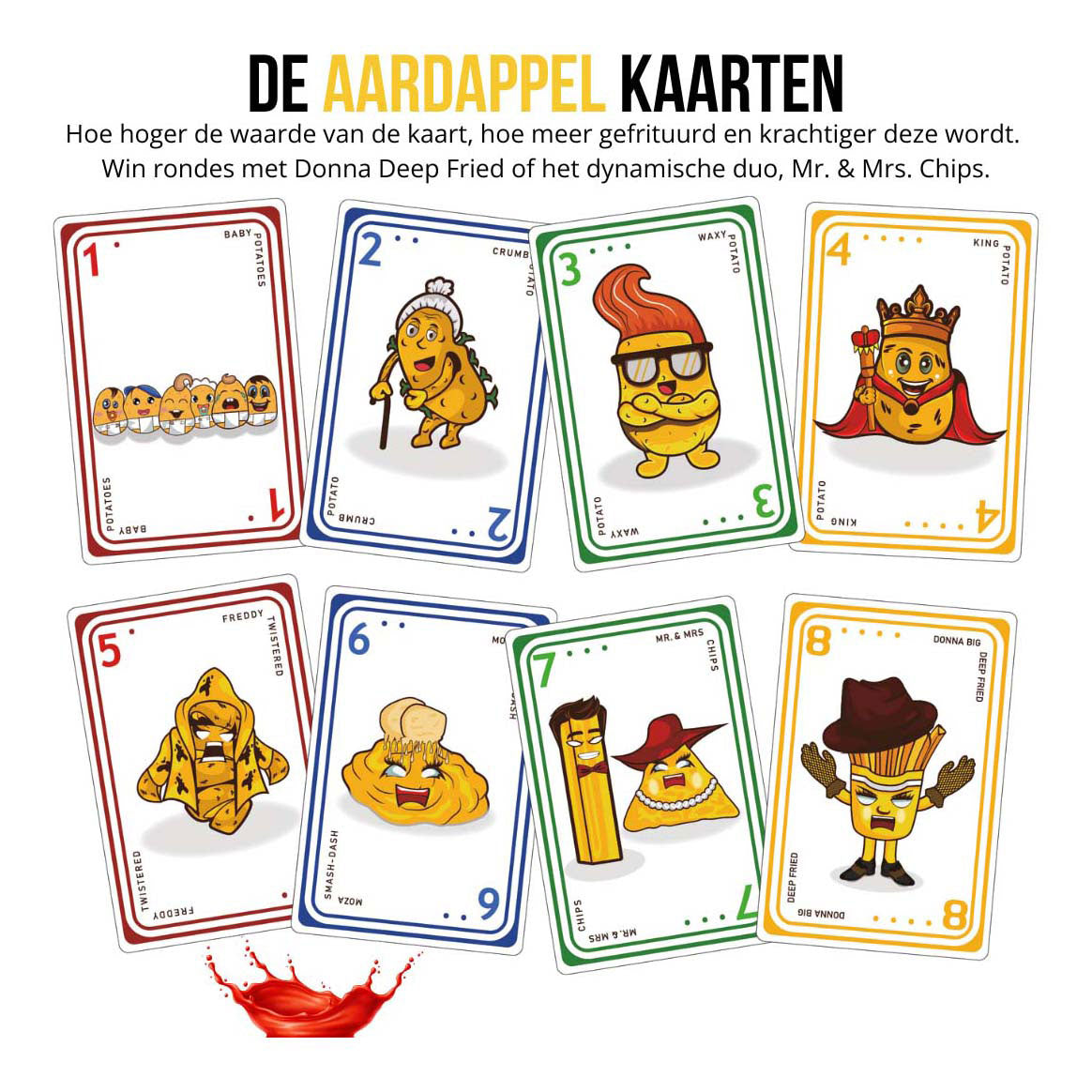 Juego de cartas patatas fritas edición original (nl)