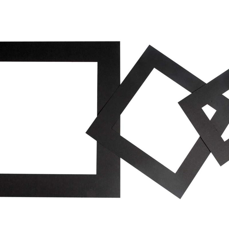 Creativ company passepartout frames, thickness 0.4 mm, 270 g, black, 75 pieces in a box