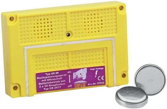 Stop go marterafweer-apparaat 4b battery protection against marten m.2 loudspeakers