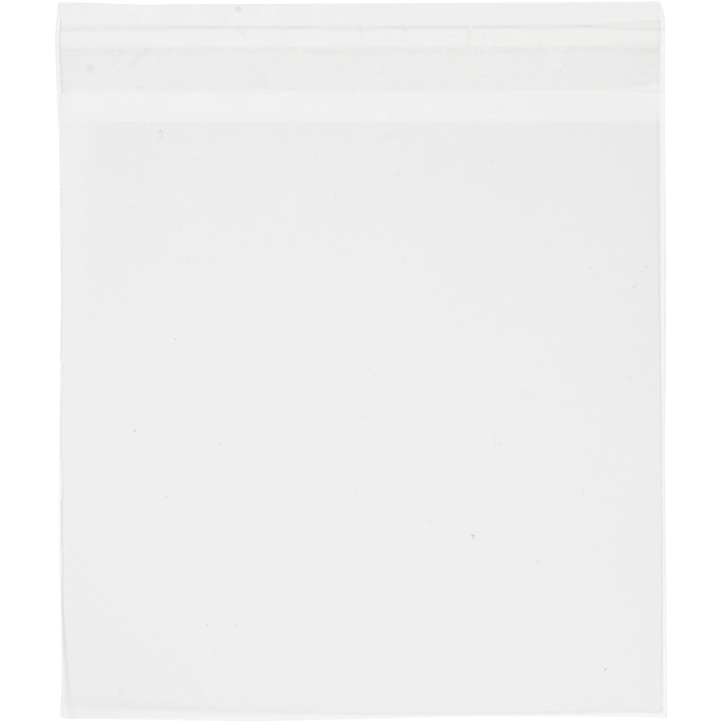Creativ company cellophane bags, h: 14 cm, w: 14.2 cm, thickness 30 my, 50 pieces 1 box