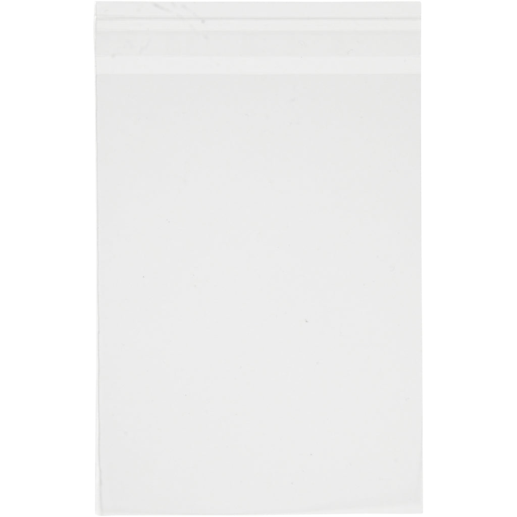 Creativ company cellophane bags, h: 16 cm, w: 12.5 cm, thickness 30 my, 50 pieces 1 box