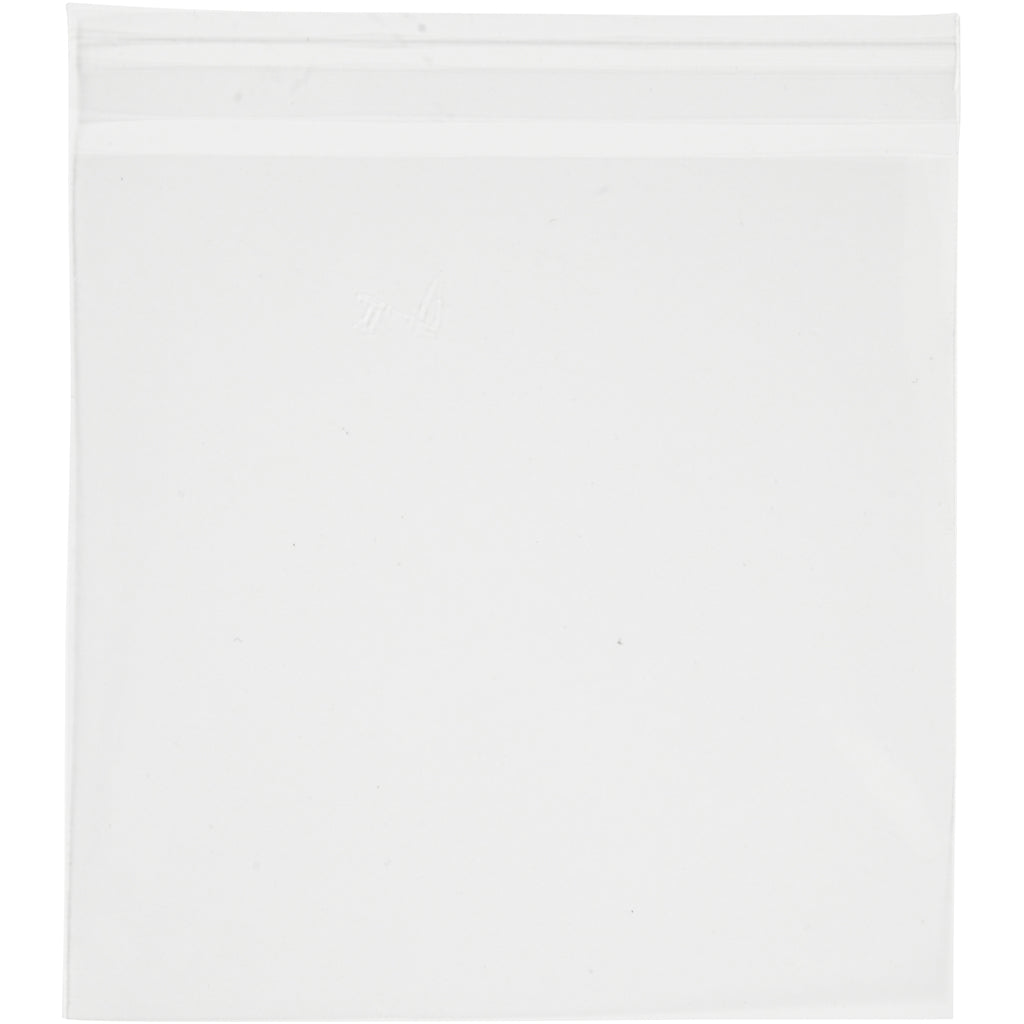Creativ company cellophane bags, h: 16 cm, w: 16 cm, thickness 30 my, 50 pieces 1 box