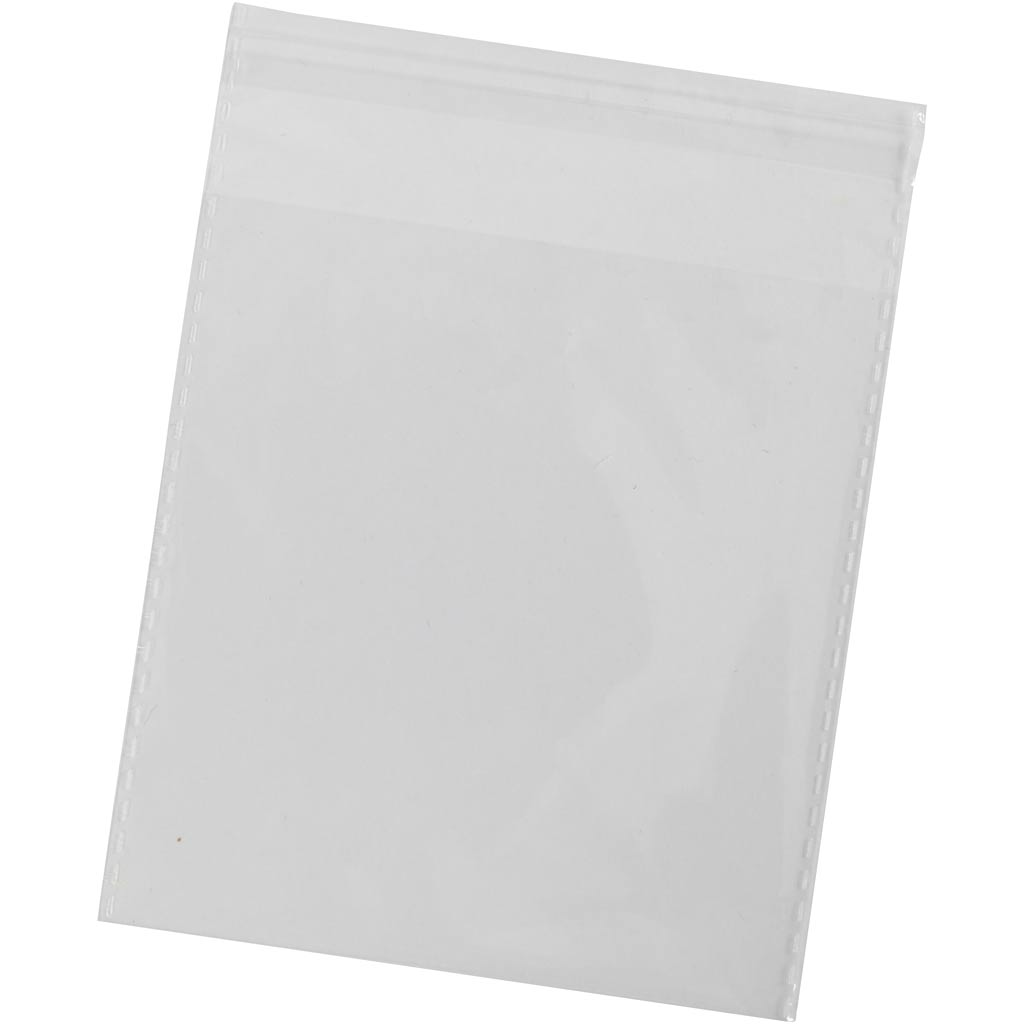 Creativ company cellophane bags, h: 11.3 cm, w: 11 cm, thickness 25 my, 200 pieces 1 box