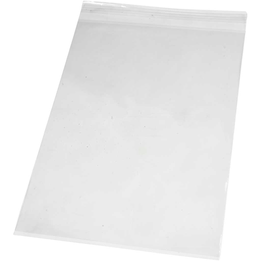 Creativ company cellophane bags, h: 31.2 cm, w: 22.5 cm, thickness 25 my, 20 pieces 1 box