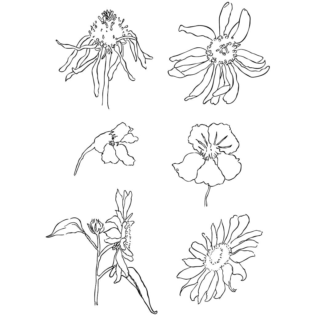 Creativ company silicone stamps, summer, sheet 11x15.5 cm, 1 sheet