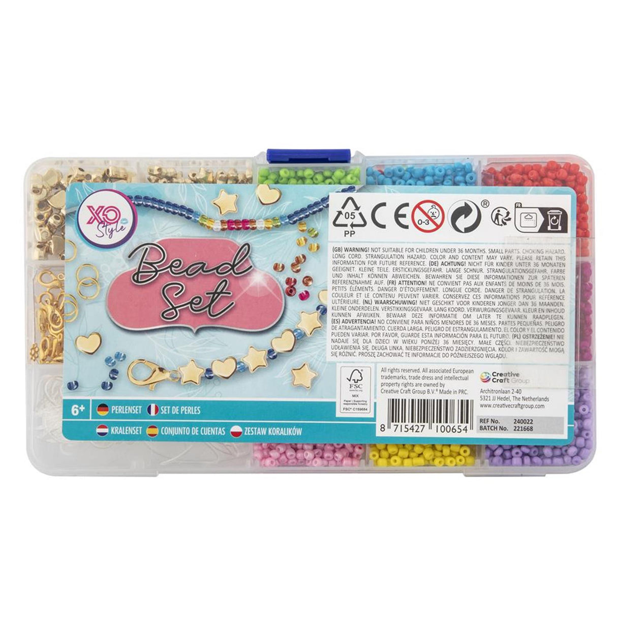 Grafix kralendoos 10x17cm