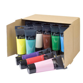 Poster paint in tube 75ml 10 different colours assorted