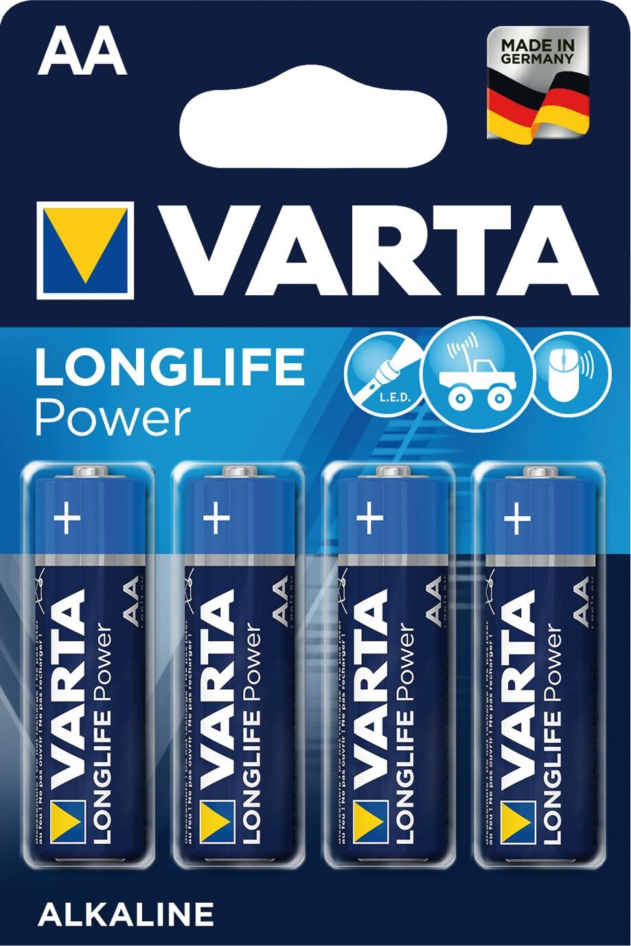 VARTA AA LR06 Penlite Alkalika na 4 sztuki na mapie