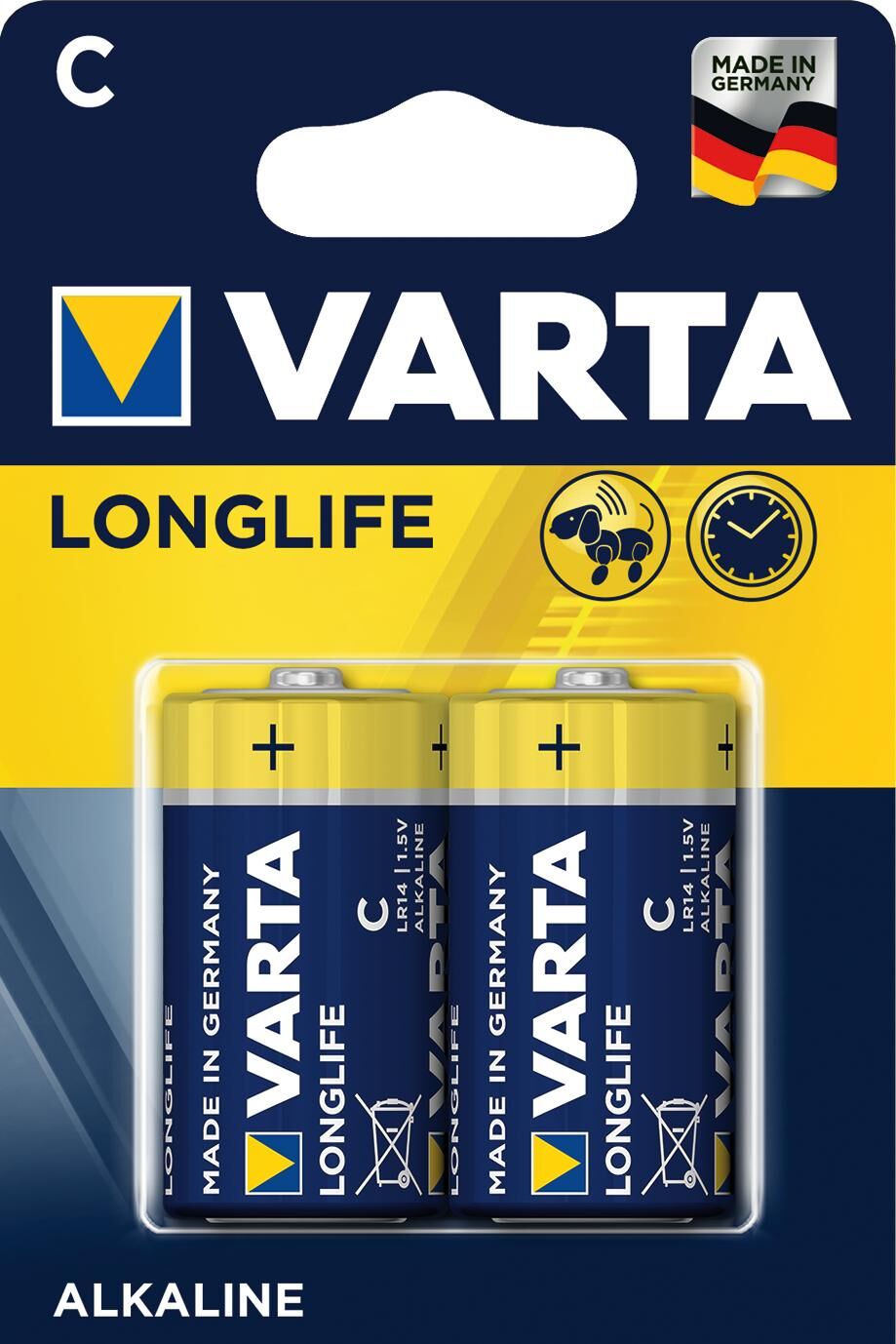 Варта батерия Longlife Alkaline LR14 C (2x)