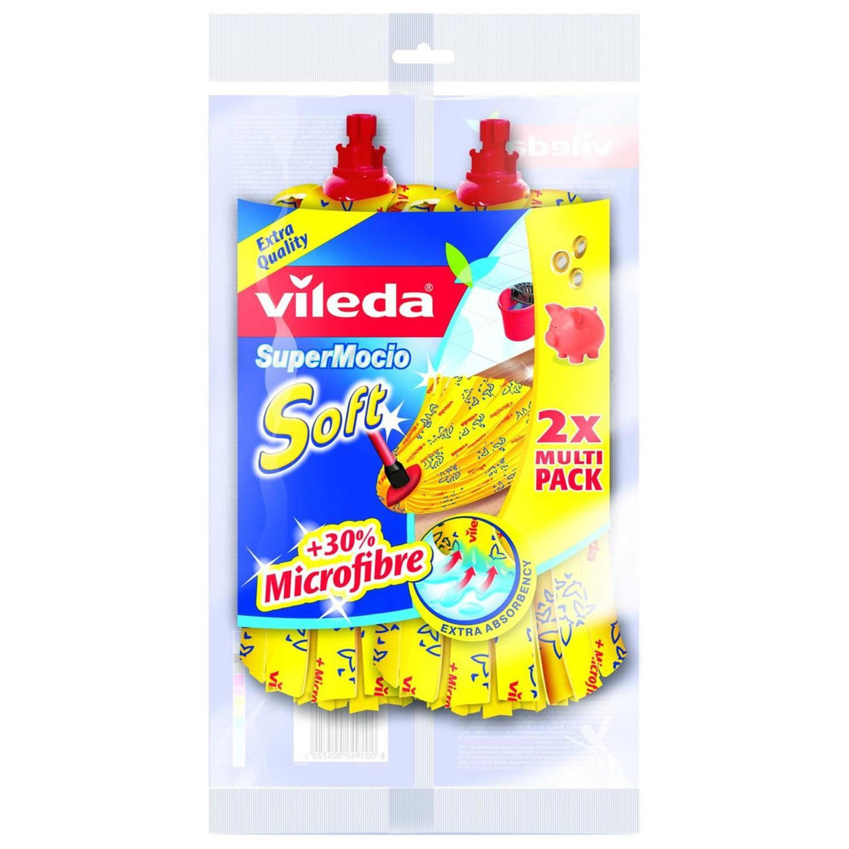 Vileda supermocio vadrouille en microfibre douce 2 pièces