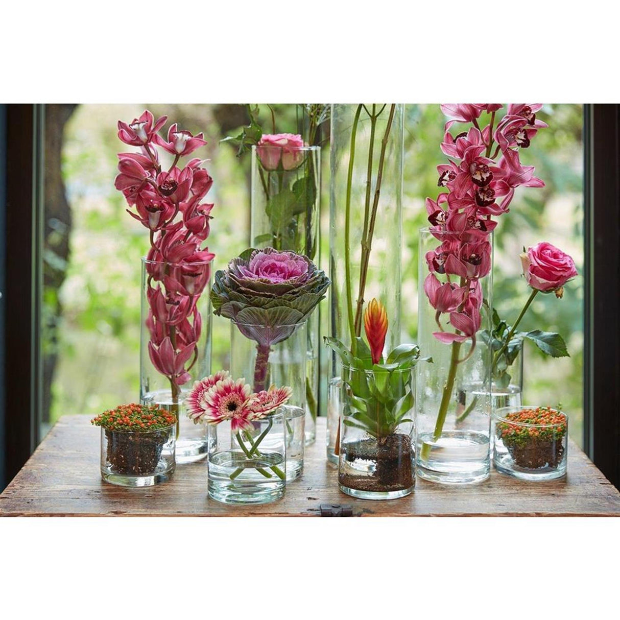 B-living vaso cilindro in vetro ø9xh19cm