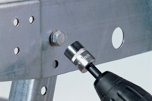 Wolfcraft Socket Set | Adapter | 50mm | 7 8 10 13mm | 1 Set - 2413000