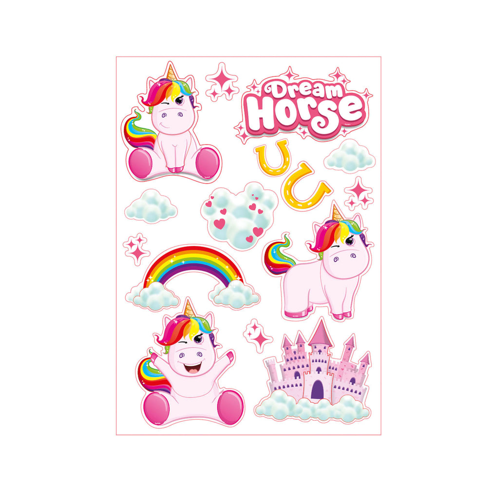 TOI-TOYS PEQUETAS DE Deco de pared unicornio
