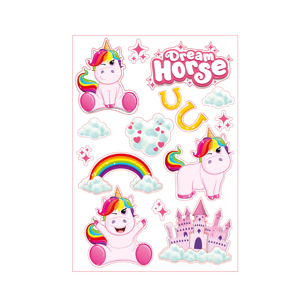 TOI-TOYS PEQUETAS DE Deco de pared unicornio