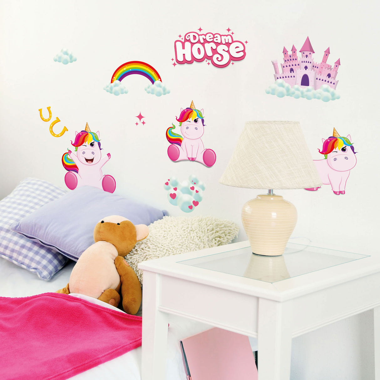 TOI-TOYS PEQUETAS DE Deco de pared unicornio