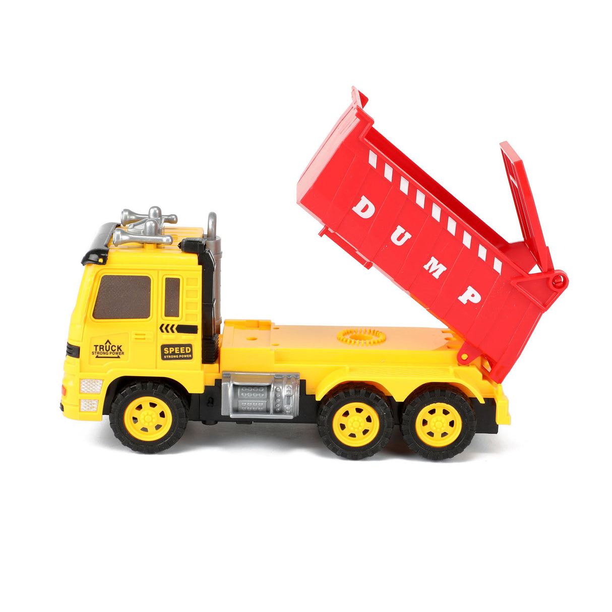 TOI-TOYS Biler Lastbiler Tilt Truck med gravemaskine