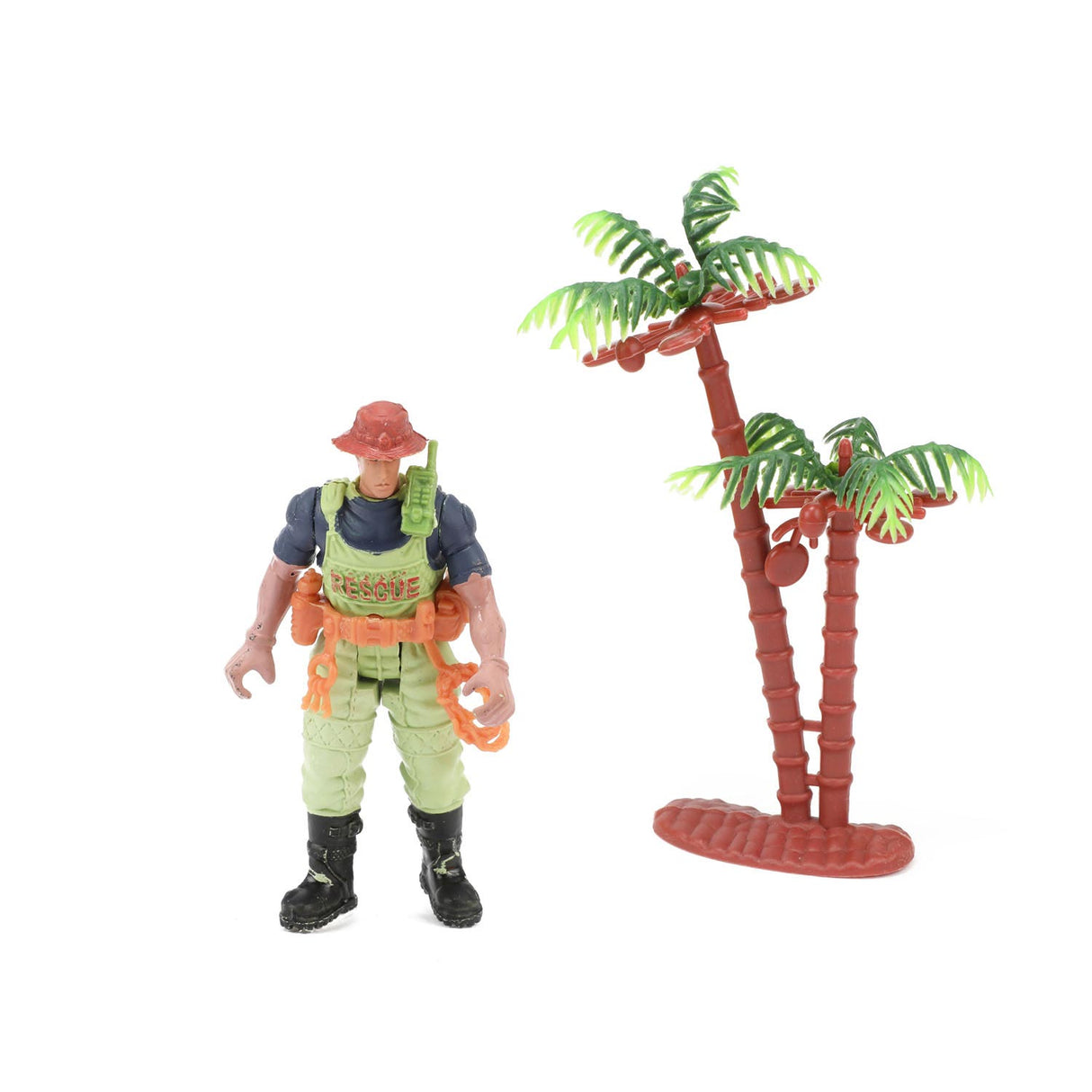 World of Dinosaurs Play Set Boat and Motorcykel med dinosaurer