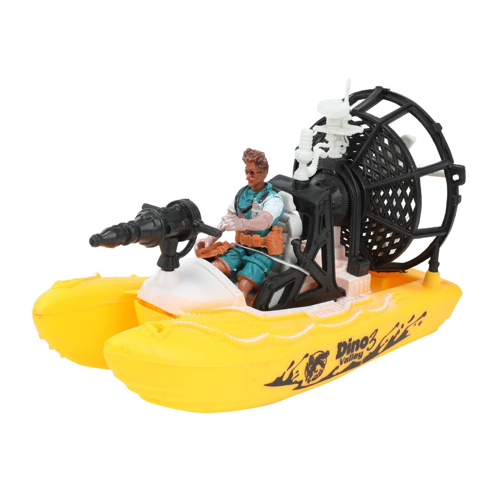 World of Dinosaurs Play Set Boat and Motorcykel med dinosaurer