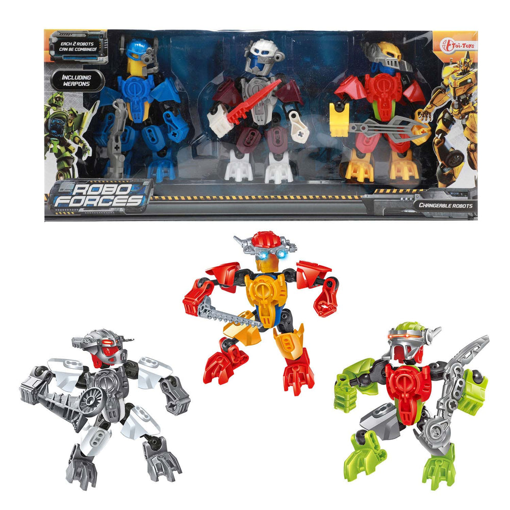 Roboforces Rakennusrobotit Warrior, 3 kpl.