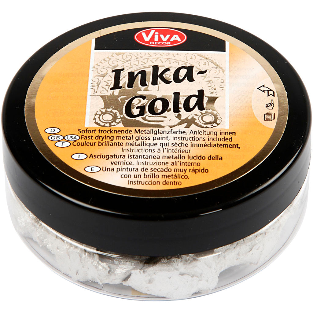 Creativ company inka-gold, platin, 50 ml 1 doosje