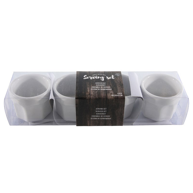Food for fun serving set with 4 bowls ø5.5x4.6cm