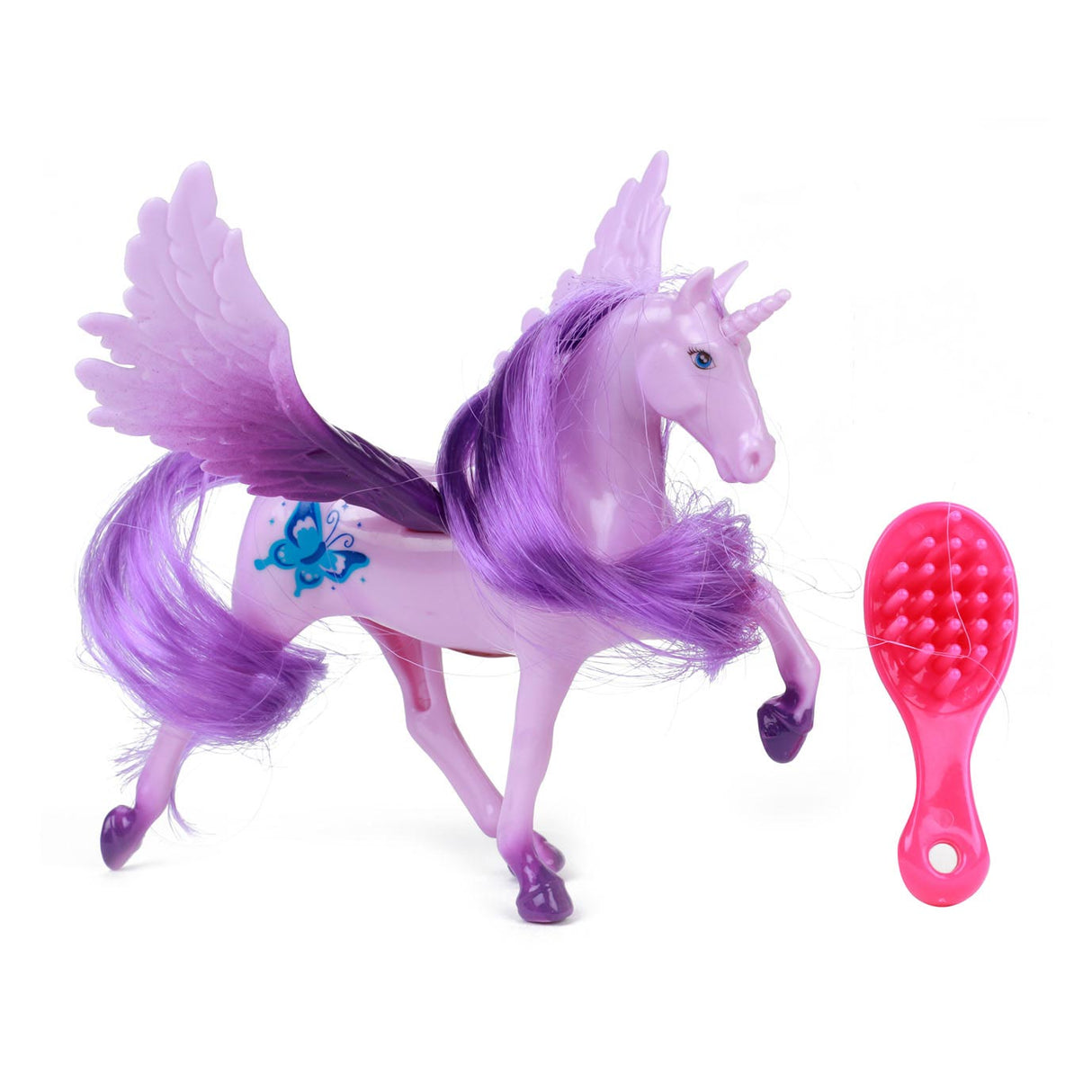 Dream Päerd Unicorn Play Figur Pegasus mat Pinsel