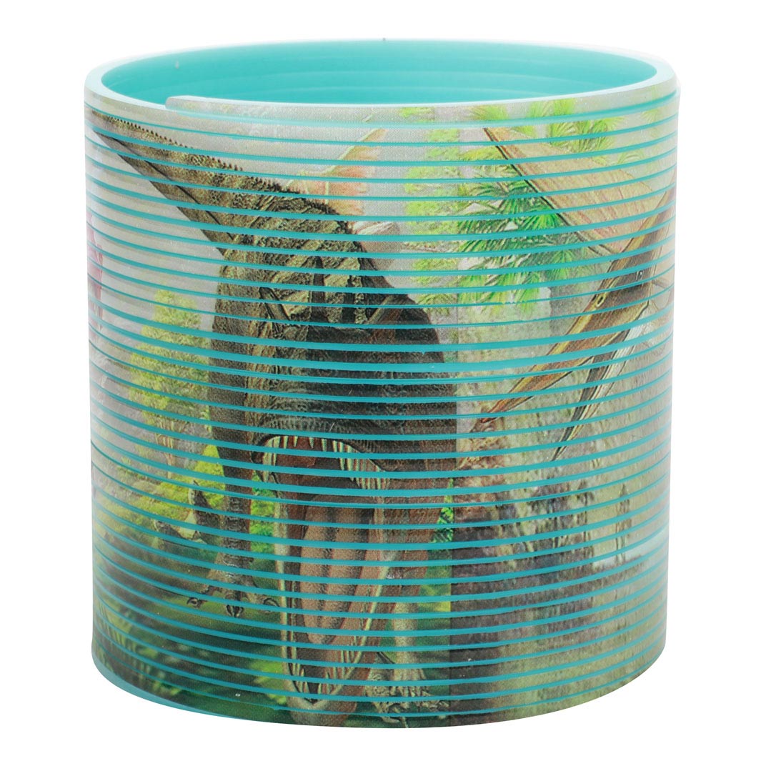 Dinosauriernas värld går på våren med dinotryck