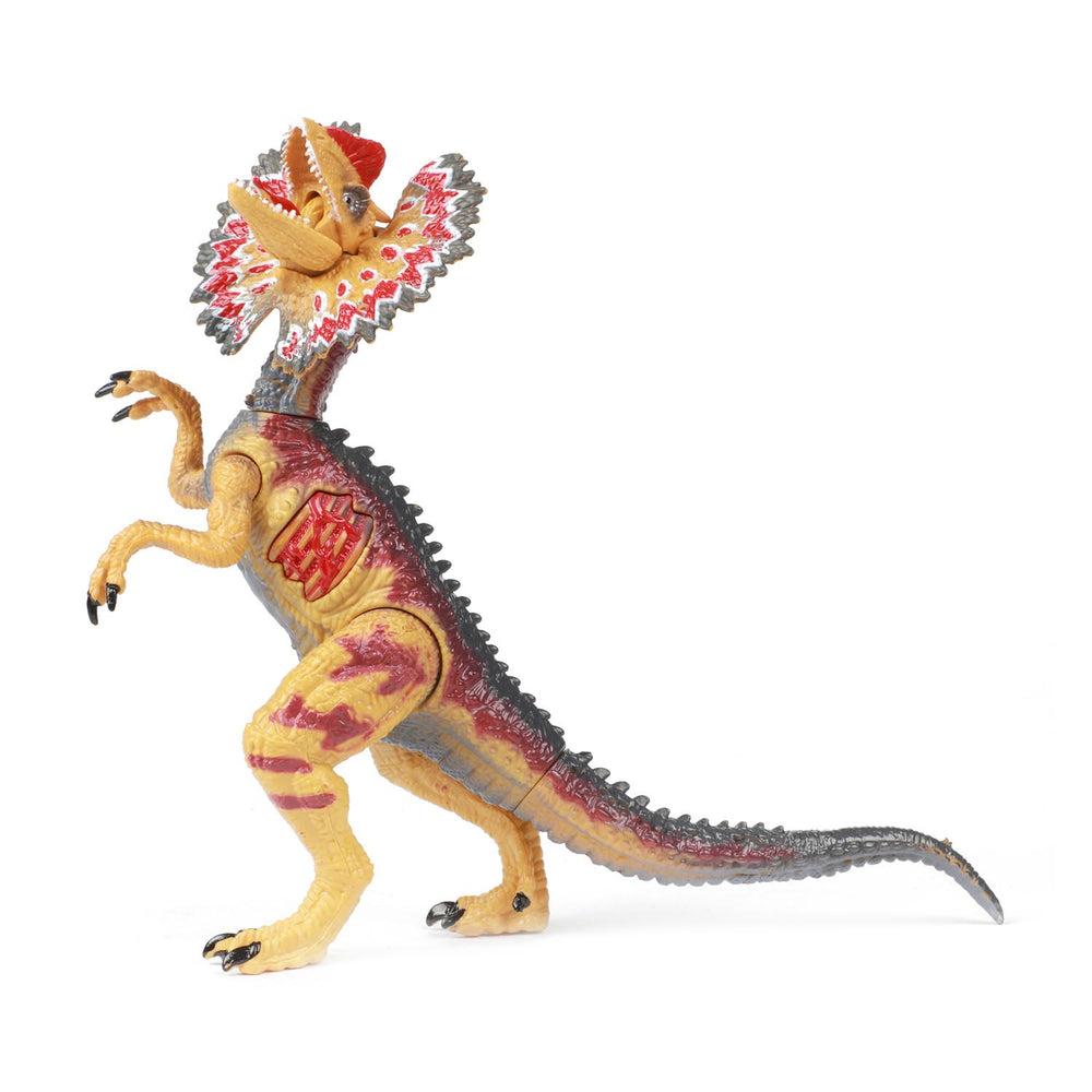 World of dinosaurs dilophosaurus, movable dinosaur with sound